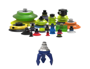 Suction cups and soft grippers